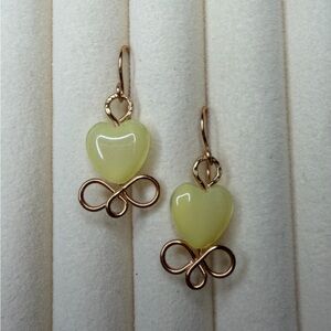 Elegant Gold Heart Earrings